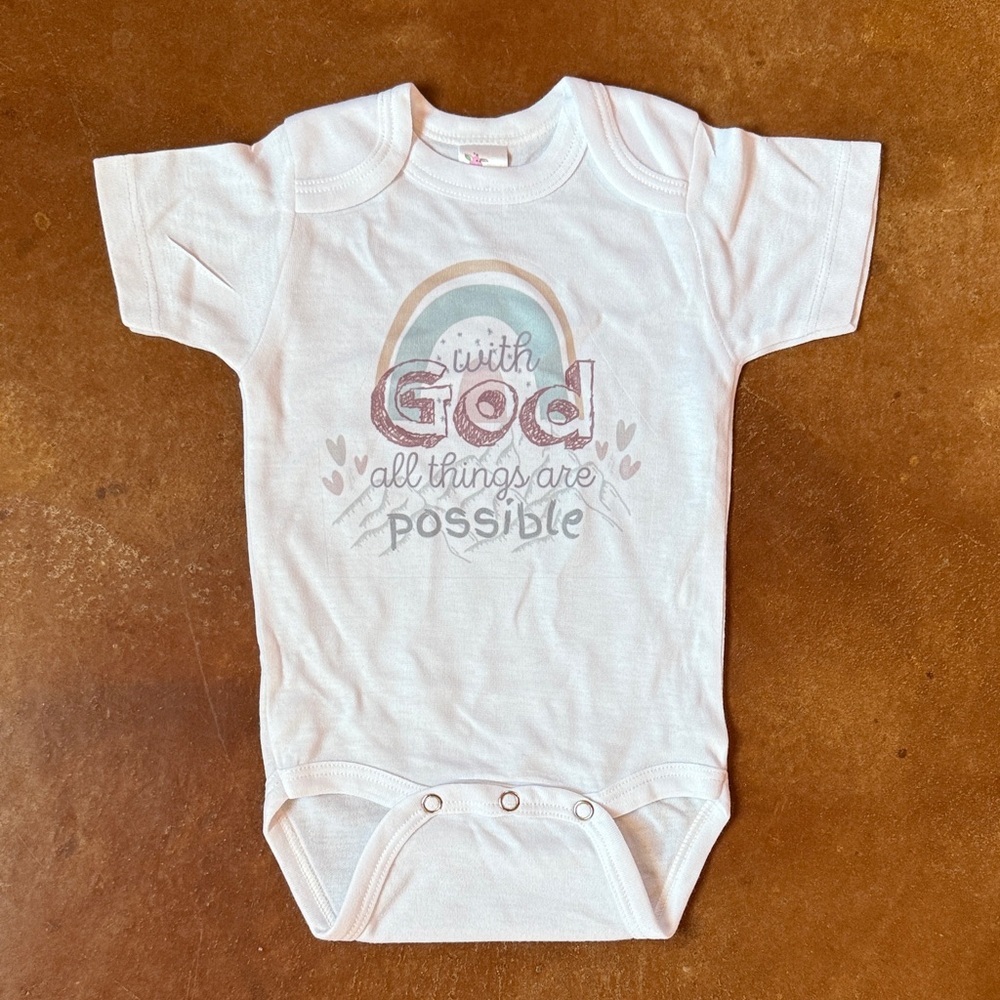 Laughing Giraffe 0-3 month onsie - NWOT